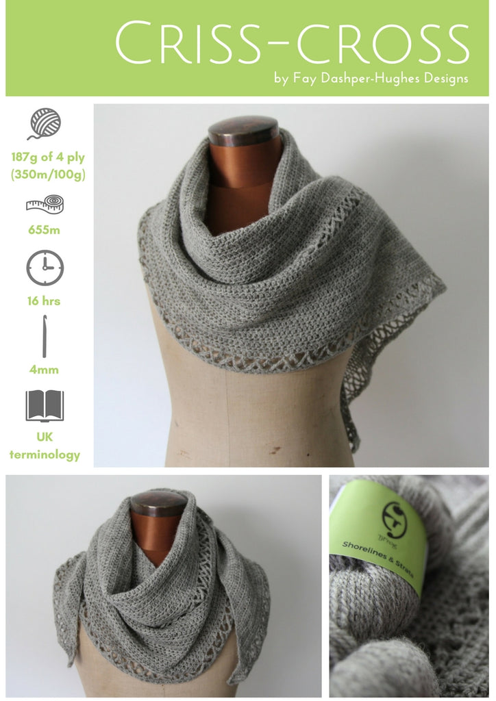 Criss-cross crochet pattern