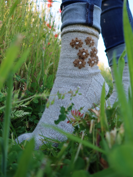 Blàthan sock knitting pattern - digital download with printed option