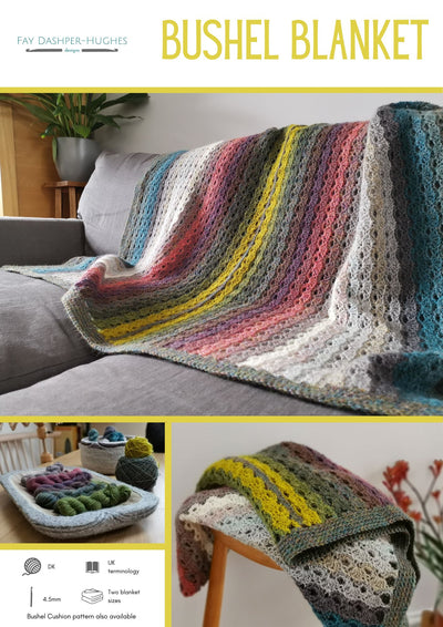Bushel Blanket crochet pattern - digital download with printed option