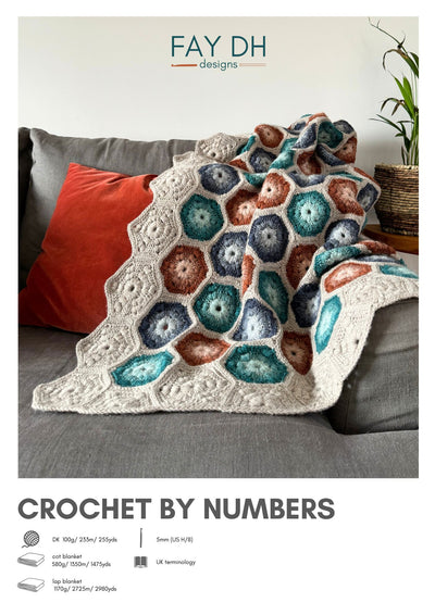 Crochet By Numbers Blanket Crochet Pattern - digital download with printed option
