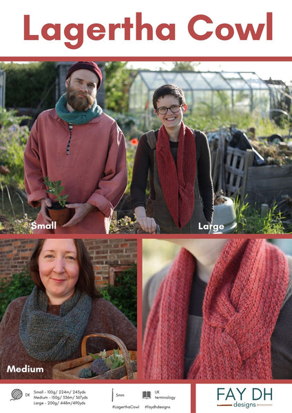 Lagertha Cowl crochet pattern - digital download with printed option