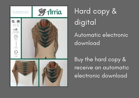 Arria knitting pattern - digital or hard copy - Provenance Craft Co