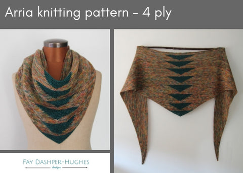 Arria knitting pattern - digital or hard copy - Provenance Craft Co