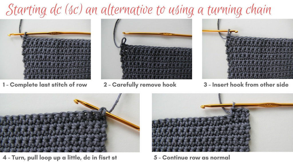 Starting dc crochet rather than turning chains