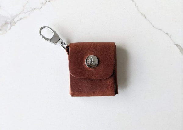 Leather Stitch Marker Pouch by Thread and Maple