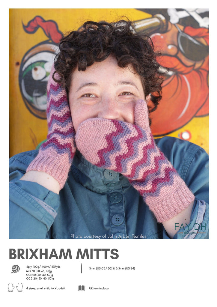 Brixham Mittens crochet pattern - digital download with printed option