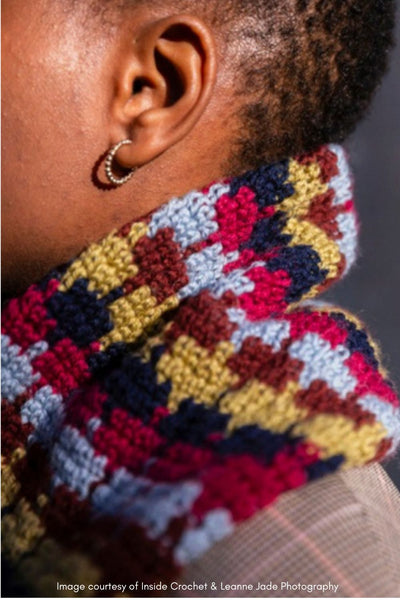 Metro Cowl crochet pattern DK - digital download with printed option