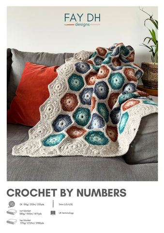 Crochet By Numbers Blanket Crochet Pattern - digital download with printed option