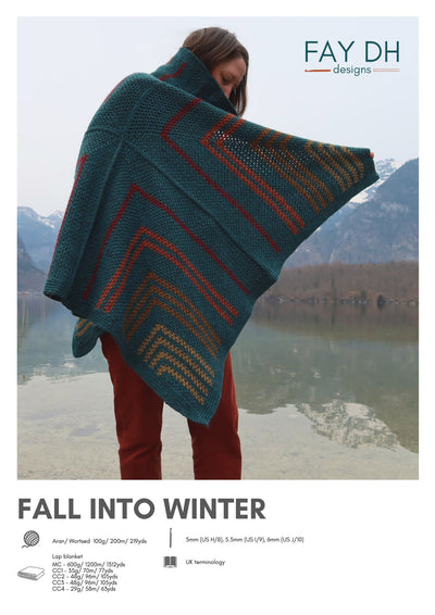 Fall Into Winter Blanket crochet pattern - digital download with printed option