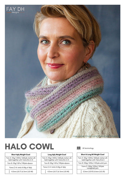 Halo Cowl crochet pattern - digital download with printed option