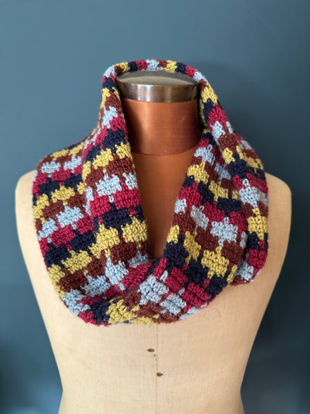 Metro Cowl crochet pattern DK - digital download with printed option