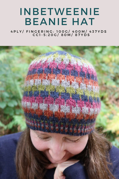 Inbetweenie Beanie knitting pattern - digital download with printed option