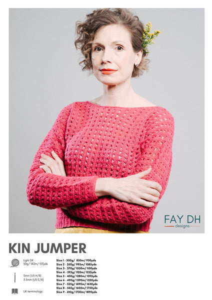 Kin Jumper crochet pattern - digital download with printed option