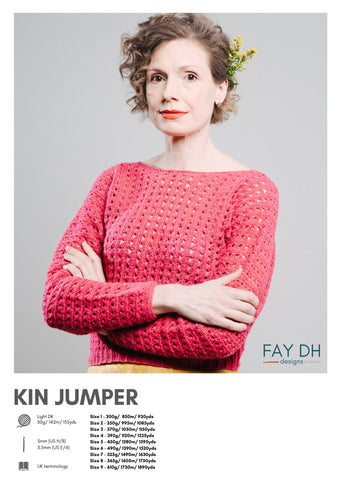 Kin Jumper crochet pattern - digital download with printed option