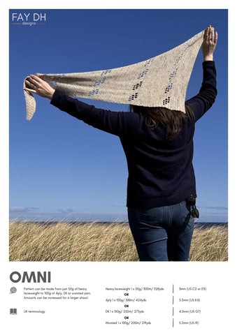 Omni Shawl crochet pattern - digital download with printed option