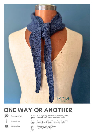 One Way Or Another crochet pattern - digital download with printed option