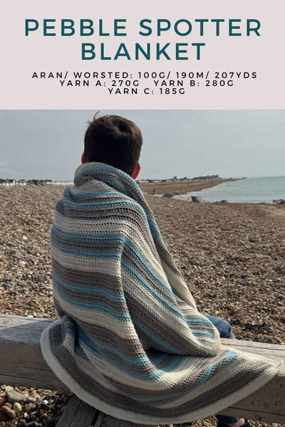 Pebble Spotter Blanket crochet pattern - digital download with printed option