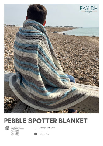 Pebble Spotter Blanket crochet pattern - digital download with printed option