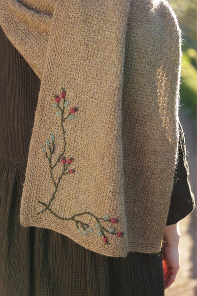 Rambling Rose Wrap crochet pattern - digital download with printed option