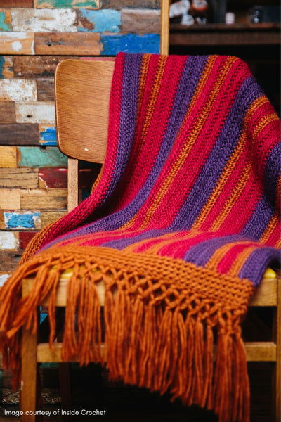 Strata Crochet Blanket crochet pattern - digital download with printed option