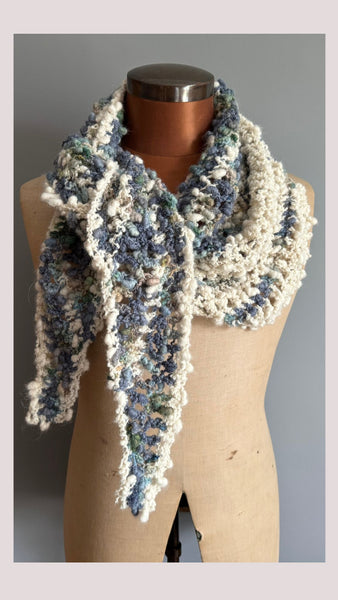 Wave Hello Shawl crochet pattern - digital download with printed option