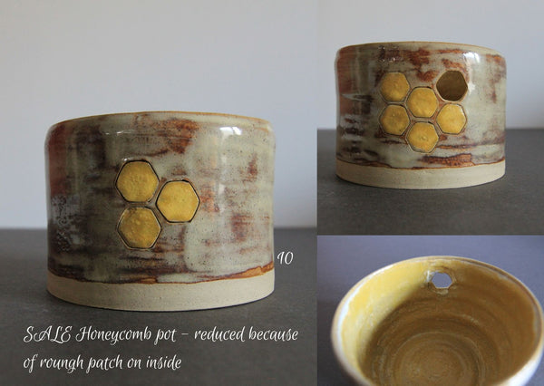 Honeycomb dishes, pots & pincushions - MADE BY ME Ceramic dishes - Provenance Craft Co