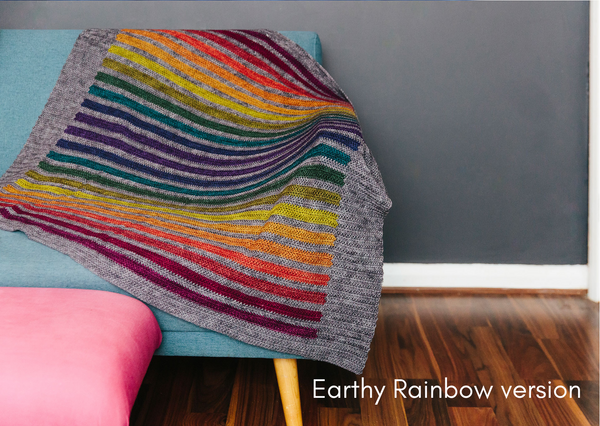 Stormy Rainbow Blanket crochet pattern - digital or hard copy