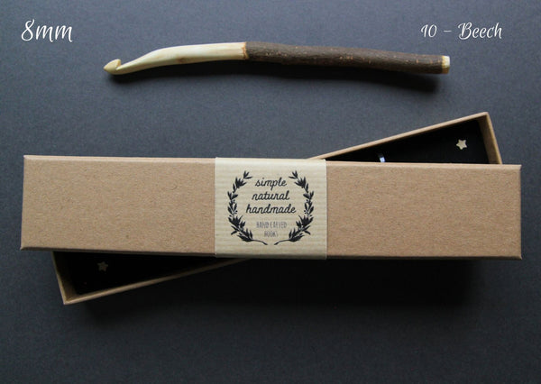 Wooden crochet hooks - handmade in the UK - Provenance Craft Co