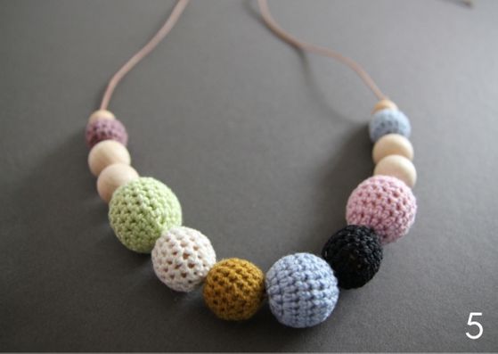 Hand-crocheted necklaces - made in Sweden using organic cotton - Provenance Craft Co