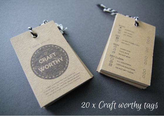 SALE WONKY Worthy gift tags - Provenance Craft Co