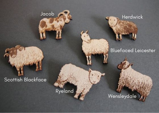 British Breed Brooches by Katie Green - Provenance Craft Co