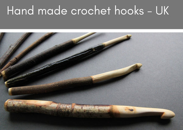 Wooden crochet hooks - handmade in the UK - Provenance Craft Co