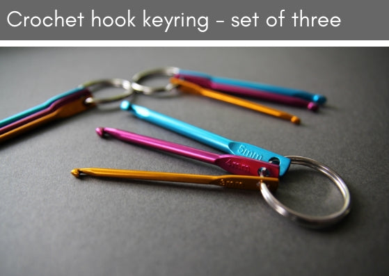 Crochet hook keyring - Provenance Craft Co