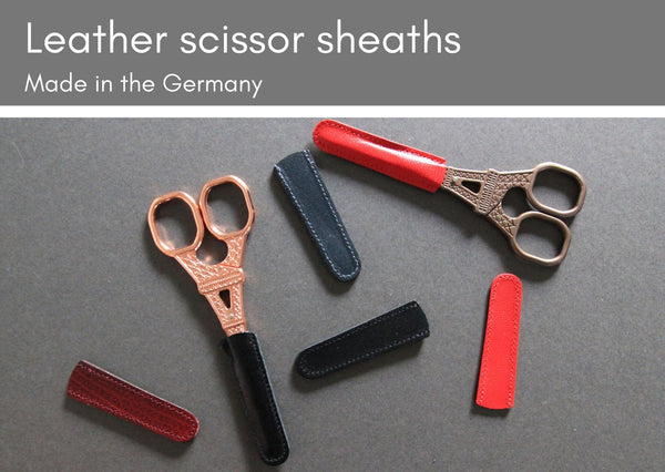 Leather scissor sheaths - Made in Germany - Provenance Craft Co