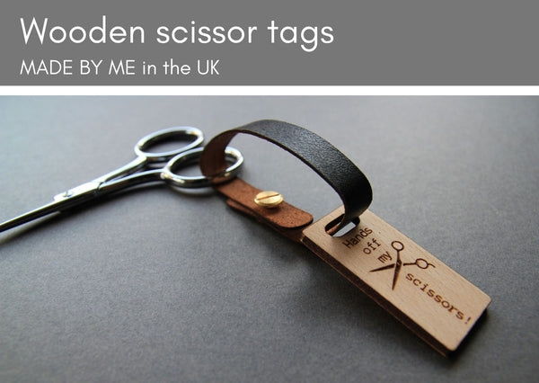 Wooden scissors tags - Provenance Craft Co
