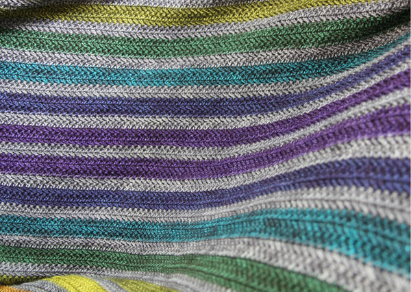 Stormy Rainbow Blanket crochet pattern - digital or hard copy