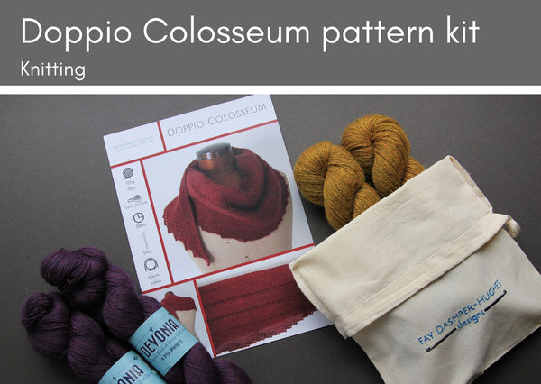 KIT for Doppio Colosseum knitted pattern - Provenance Craft Co