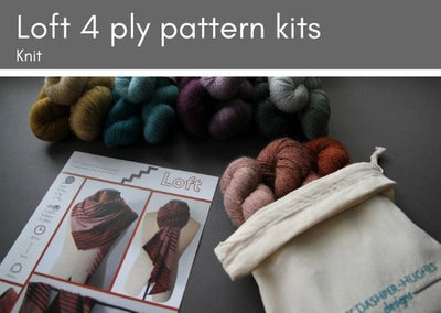 KIT for Loft knitted pattern 4 ply