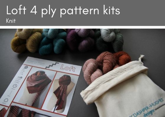 KIT for Loft knitted pattern 4 ply - Provenance Craft Co