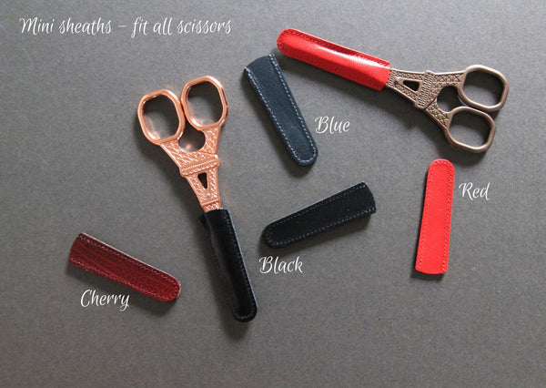 Leather scissor sheaths - Made in Germany - Provenance Craft Co