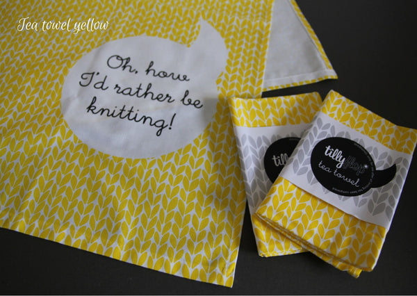 Tillyflop cards and tea towels - Provenance Craft Co