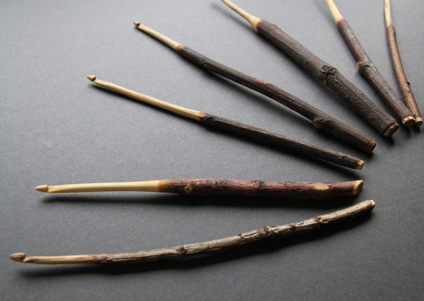 Wooden crochet hooks - handmade in the UK - Provenance Craft Co