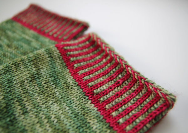 Festive Feet sock knitting pattern - digital or hard copy - Provenance Craft Co