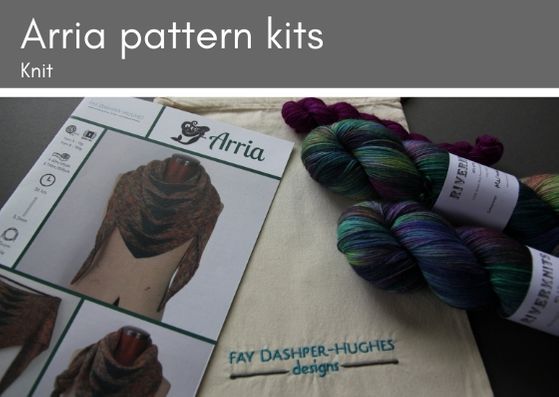 KIT for Arria knitting pattern 4 ply - Provenance Craft Co