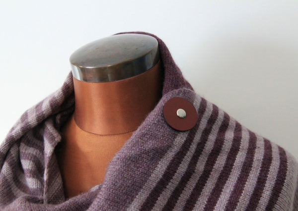 Jul designs leather cuffs, shawl pins & sticks and leather fasteners - Provenance Craft Co