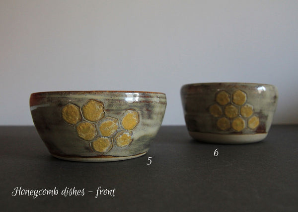 Honeycomb dishes, pots & pincushions - MADE BY ME Ceramic dishes - Provenance Craft Co