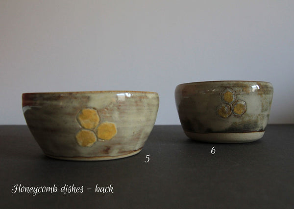 Honeycomb dishes, pots & pincushions - MADE BY ME Ceramic dishes - Provenance Craft Co