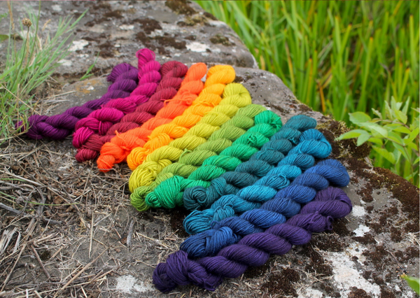 Stormy Rainbow Blanket crochet pattern - digital or hard copy