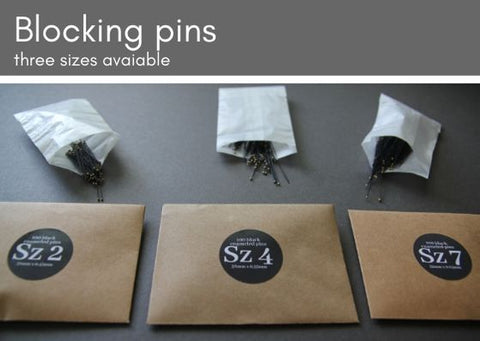 Blocking pins three sizes available (100 per pack) - Made in The Czech Republic - Provenance Craft Co
