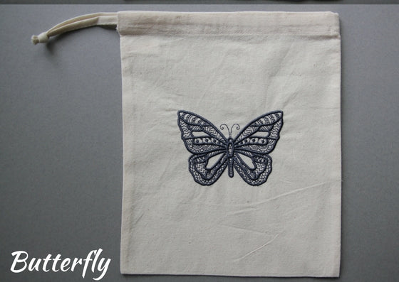 Bag embroidery kits (Fauna - 8 designs & 5 colourways to choose from) - Provenance Craft Co